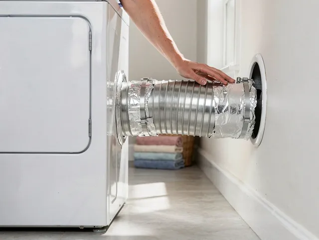 Professional dryer vent hose installation by Burrillville Dryer Vent Cleaning in Burrillville